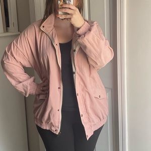 Pink Lily Bomber Jacket